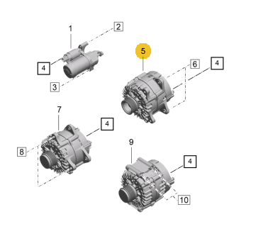 PAC903024 Porsche Авто генератор