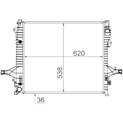 Купити R12317 Sato Tech Радіатор двигуна