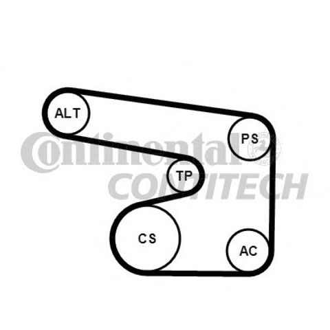 6PK1900K1 Continental/Siemens Ремінь приводний, агрегатів, комплект