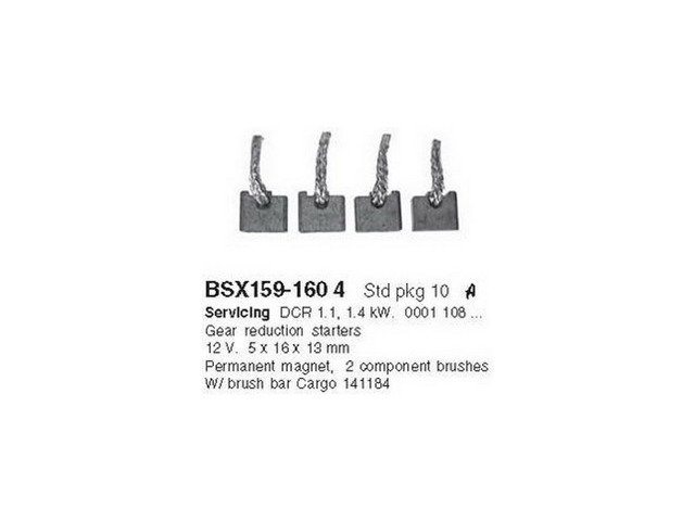 Щітка стартера Cargo BSX1591604 ціна, від 2.01 USD