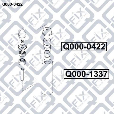 Відбійник амортизатора Q-fix Q0000422