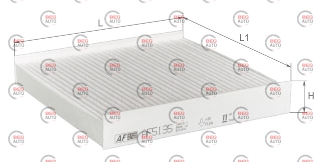 AF5135 Alpha Filter Внутрішньосалонний фільтр