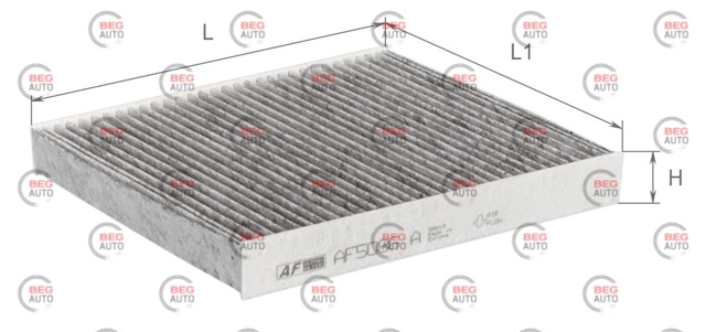 Фільтр повітряний обігрівача Alpha Filter AF5086A ціна, від 4.38 USD