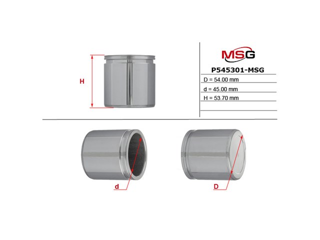 Поршень супорту гальмівного, переднього MSG P545301MSG