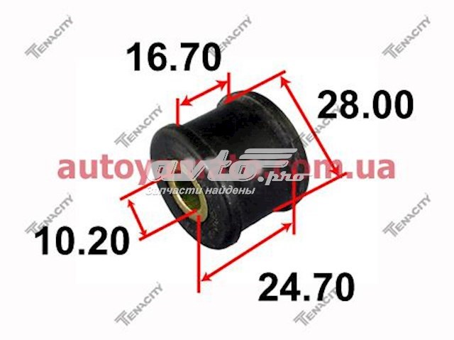 Втулка стійки переднього стабілізатора Tenacity AAMTO1054 ціна, від 1.30 USD