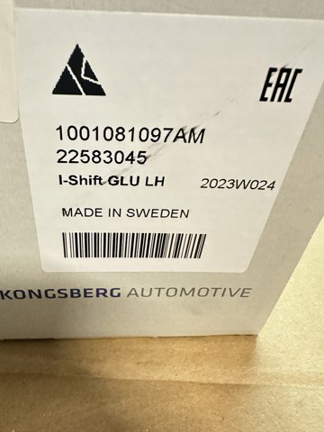 Рукоятка важеля КПП Kongsberg KA1001081097AM