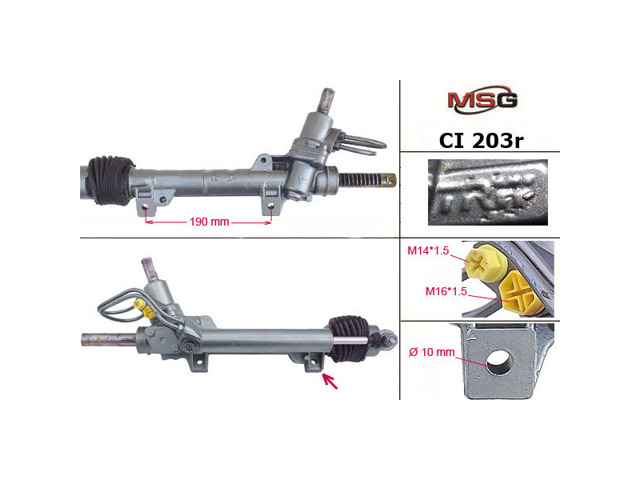 Управління рульове в зборі MSG Rebuilding CI203R ціна, від 196.57 USD