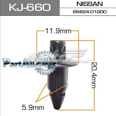 Купити KJ660 Masuma Пістон (кліп) кріплення бампера, переднього
