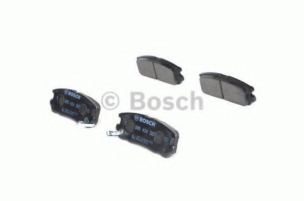 Задні гальмівні колодки 986424367 Bosch