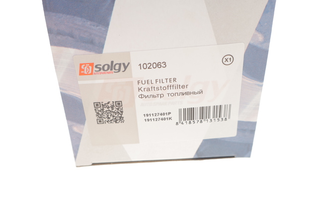 Паливний фільтр 102063 Solgy