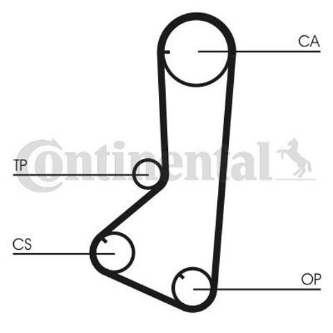 Комплект ГРМ Continental/Siemens CT801K1 ціна, від 32.69 USD