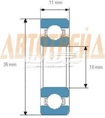 Підшипник генератора 63002RS Koyo