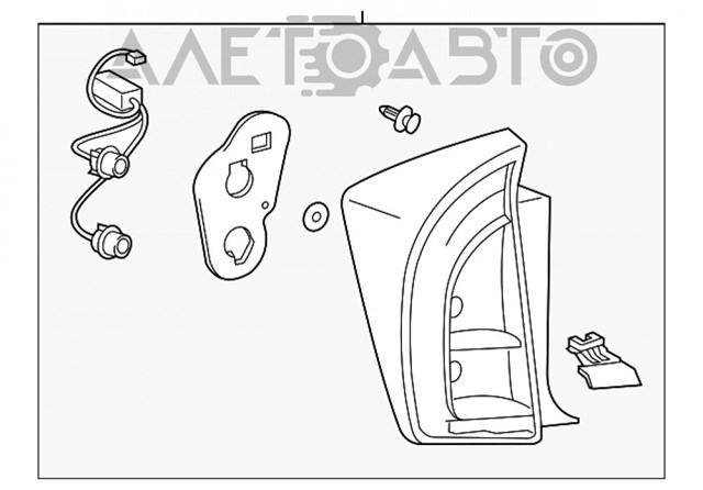  Лівий стоп Toyota Prius 