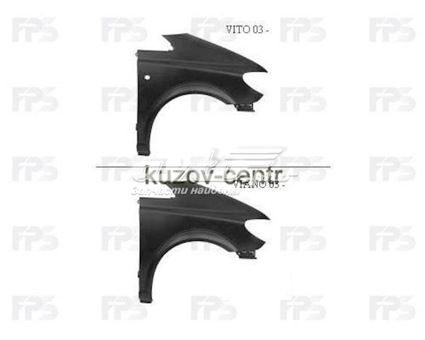 Ліве переднє крило FPS FP3542311 ціна, від 84.49 USD