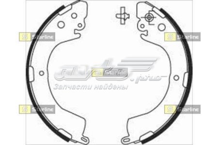 Колодки гальмові задні, барабанні Starline BC07620 ціна, від 26.56 USD