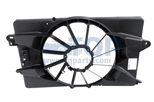 TQ55159 Tqparts Дифузор радіатора охолодження, в зборі з мотором і крильчаткою