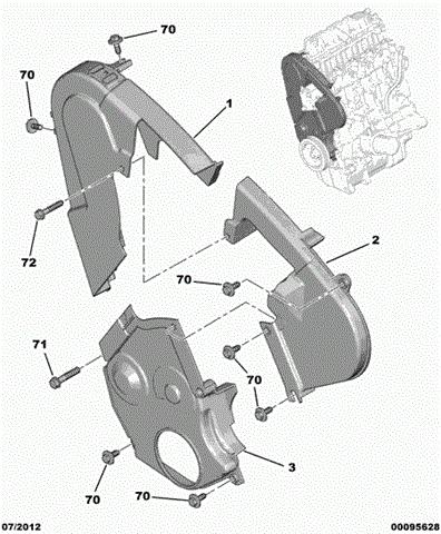 Захист ременя ГРМ, нижній 00000320S7 Peugeot/Citroen