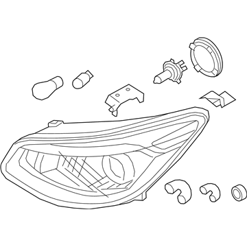 Купити 92102B2270 Hyundai/Kia Фара правая