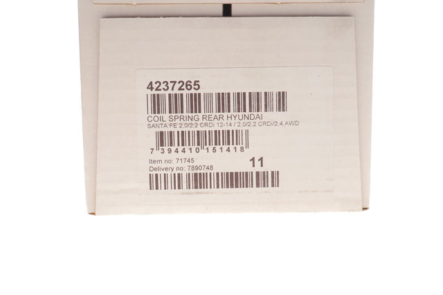 Пружина задня Hyundai/Kia 553502W350 ціна, від 48.16 USD