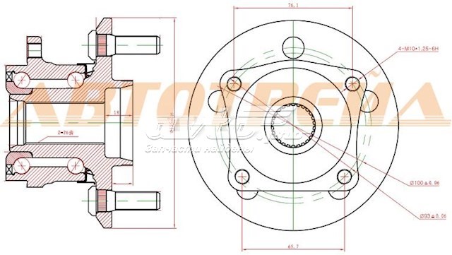 DACF2146A Koyo Маточина задня