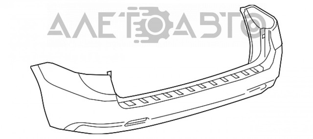 Кожух бампера заднього FPS FP7081950 ціна, від 174.72 USD