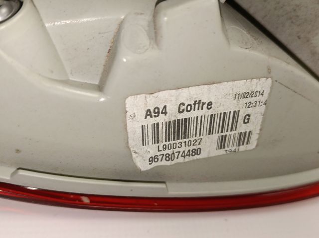 9678074480 Peugeot/Citroen Задня ліва внутрішня фара