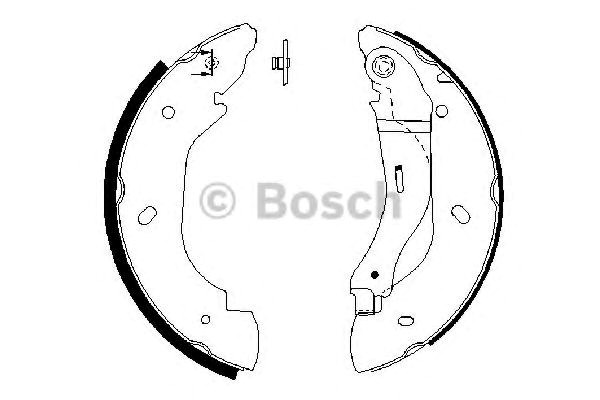 Колодки гальмові задні, барабанні Bosch 986487660 ціна, від 24.21 USD