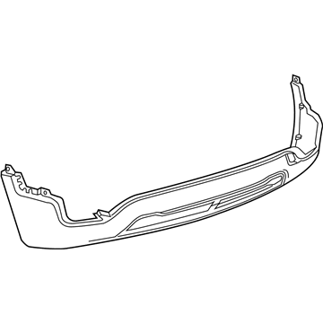 42537680 General Motors Бампер задній, нижня частина