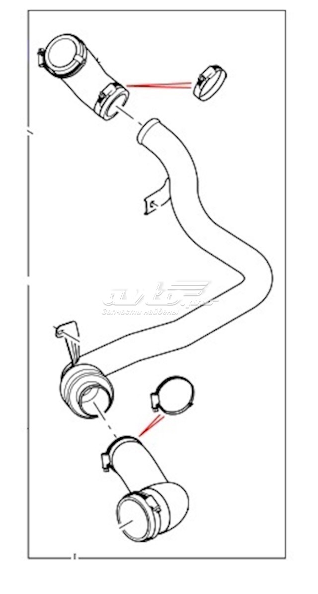 LR041818 Land Rover Трубка, що нагнітається