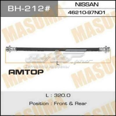 Шланг гальмівний передній, лівий Masuma BH212 ціна, від 11.85 USD