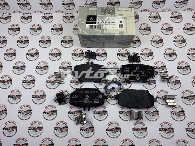 Задні гальмівні колодки Mercedes A0004204202 ціна, від 120.34 USD