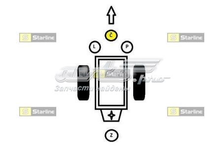 Подушка двигуна передня SM0091 Starline
