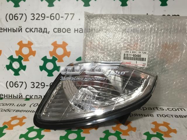 Скло покажчика повороту, правий 8151160490 Toyota