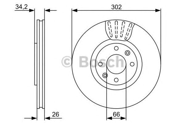 Купити 986479548 Bosch Ротор гальмівний