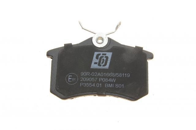 Задні гальмівні колодки 209057 Solgy
