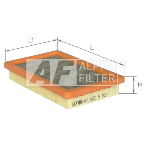 Елемент повітряного фільтра Alpha Filter AF1658S ціна, від 3.92 USD