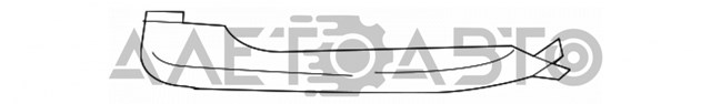 Переднє ліве ікло бампера Toyota 5312406120