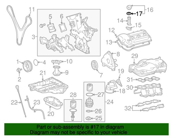  Прокладка кришки горловини, маслозаливної Toyota Land Cruiser 