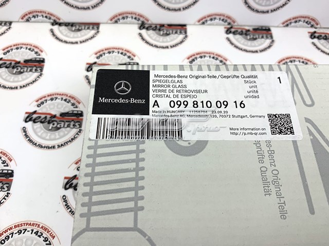 A0998100916 Mercedes 