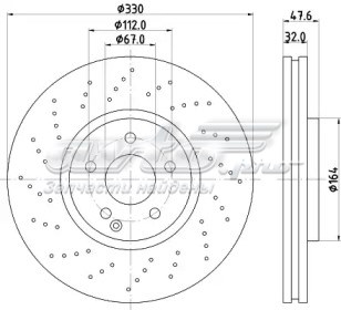 Диск переднього гальма Metelli 231103FC ціна, від 103.55 USD