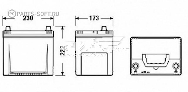 Купити Акумулятор Tudor 65 А/г (TA654)
