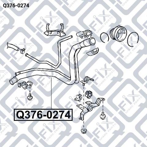 Купити Q3760274 Q-fix Шланг заливної горловини, паливного бака