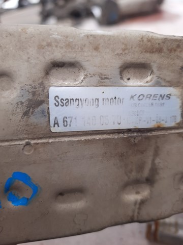  Радіатор системи EGR рециркуляції вихлопних газів SsangYong Actyon 