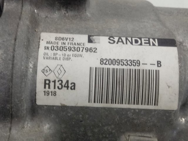 Компресор кондиціонера 8200953359B Renault (RVI)