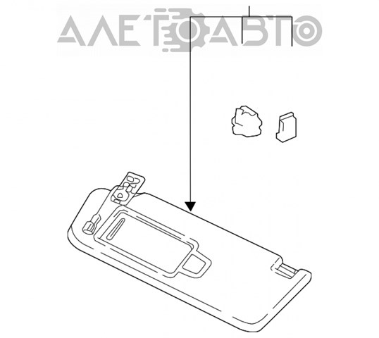 Купити 5NN857551L3H8 VAG Козирок сонцезахисний
