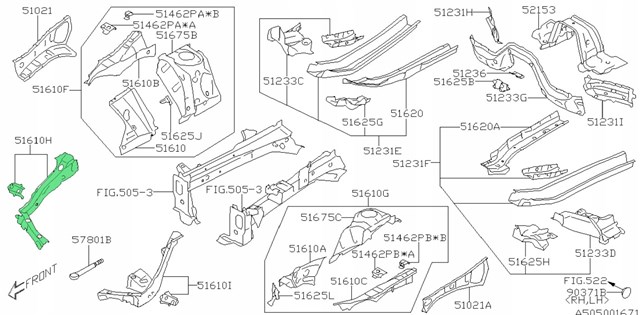  Subaru 51639XC00A9P ціна, від 381.92 USD