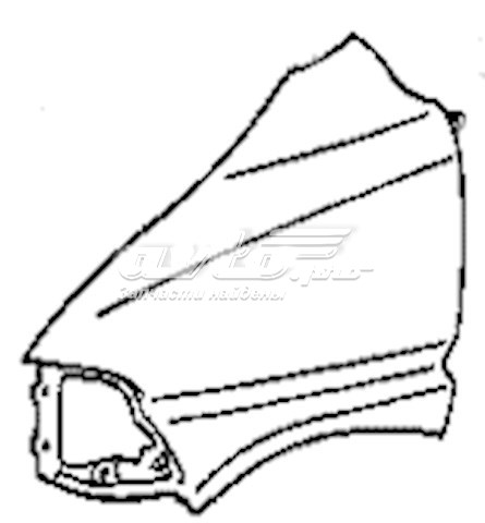 5381226010 Toyota Переднє ліве крило