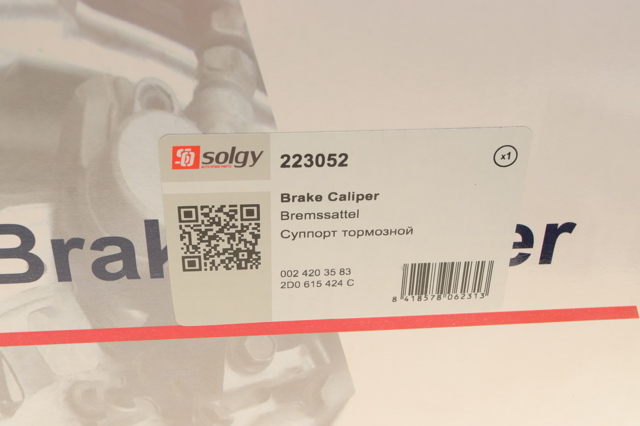 Супорт гальмівний задній правий Solgy 223052