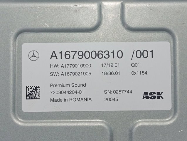  Mercedes A1679006310 ціна, від 420.06 USD