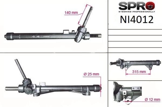 Кермова рейка MSG Rebuilding NI112R
